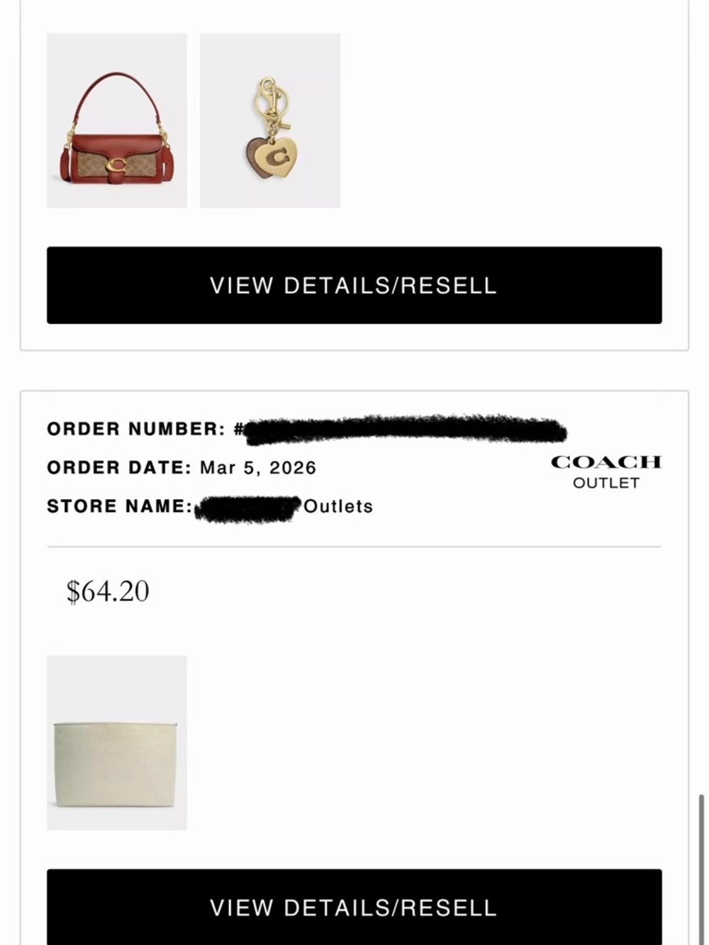 RESERVED - Coach Pink Signature Tote Bag with Coach Removable Insert - Picture 8 of 9